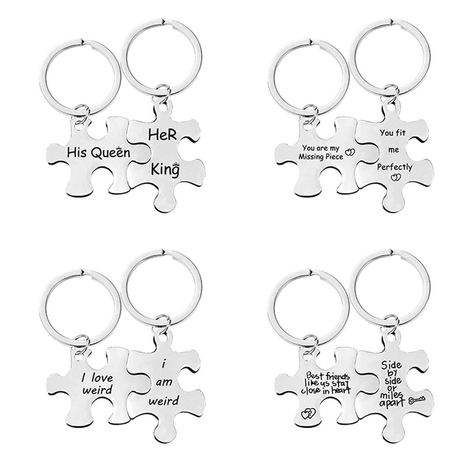 2pcs you are my person keychain letter puzzle key ring creativ.Y7 