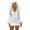 White, variant on Musuos Furry White Bodycon Mini Dresses Women Autumn Long Sleeve Hooded V Neck Dress