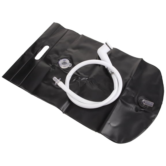 Zehuanyu Mini Camping Shower Water Bag Travel 94x7.5cm Black