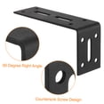 thumbnail image 4 of Unique Bargains Attaches d'Angle en L, 2 Pcs 120x40x60 mm en Acier Inoxydable, Code d'Angle Réglable à 90 Degrés pour la Réparation de Meubles (Noir), 4 of 7
