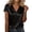 Black, variant on Clothes Womens Kelon Women's Tops, Tees & Blouses Short Sleeve Shirts V Neck Soft Satin Silk Shirts Business Casual Blouses 2026 Summer Tops, XL