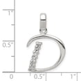 thumbnail image 2 of Beautiful Sterling Silver CZ Initial D Pendant, 2 of 2