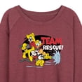 thumbnail image 3 of Disney - Firefighter Mickey & Friends - Team Rescue - Women's Lightweight French Terry Long Sleeve Shirt, 3 of 5