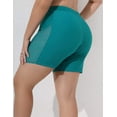 thumbnail image 4 of BeautyIn Women's Plus Size Swim Shorts High Waist Solid Swim Bottoms, 4 of 5