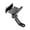 Rear view model-Black, variant on Bike Phone Holder 360 Adjustable Anti-Shake Design Heavy-Duty Aluminum Mount with Locking Clip for Motorcycles