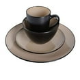 thumbnail image 3 of Gibson Soho Lounge Round 16-Piece Dinnerware Set - Taupe, 3 of 6