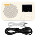 thumbnail image 1 of Radio digital portátil multifuncional DAB DAB FM R con pantalla LCD de 2,4 pulgadas y ajuste de hora para hogares de ancianos., 1 of 14