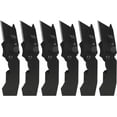 thumbnail image 1 of 6-Pack Folding Utility Knife, Quick-Change Box Cutter with Razor Blades & Belt Clip, Portable Construction Tool for DIY, Outdoor & Warehouse Use, Black, 1 of 7