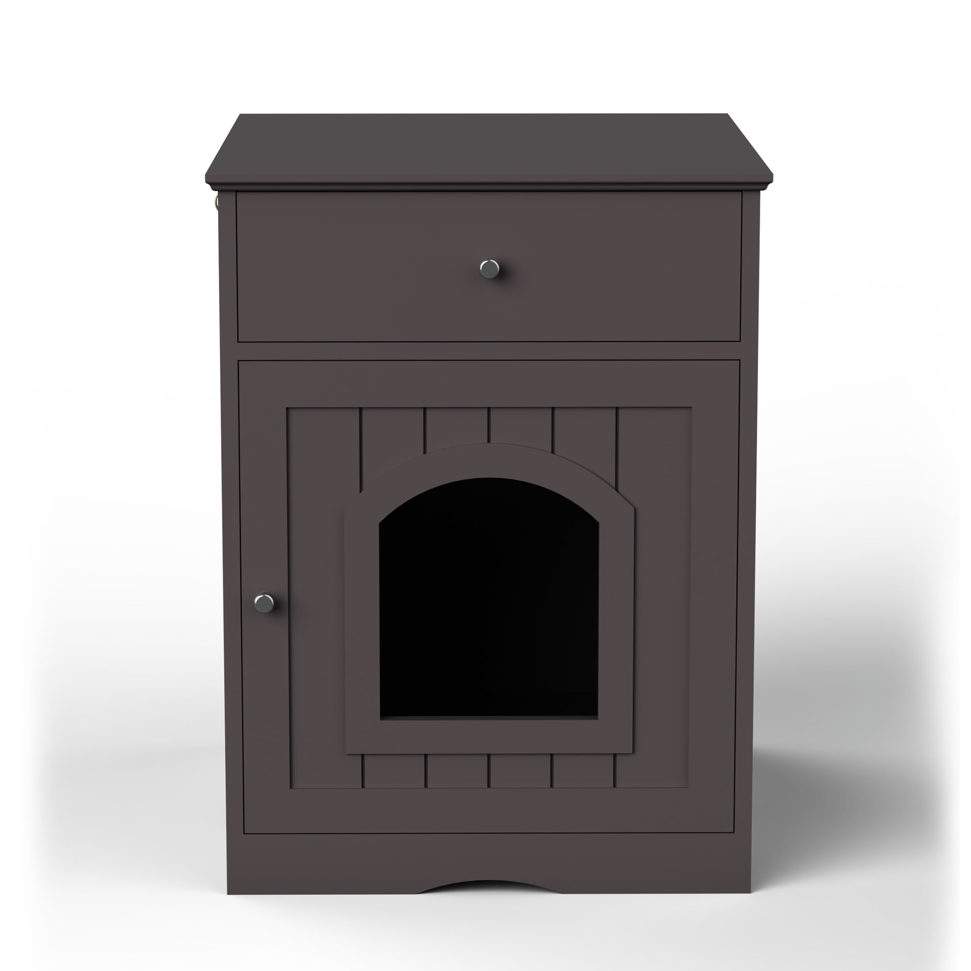 Pefilos 19" Cat Litter Box Enclosure, Indoor Pet Crate-Hidden Cat House Cat Washroom with Vent Holes, Pet Furniture Cabinet for Small Space, Brown Pefilos 19" Cat Litter Box Enclosure, Indoor Pet Crate-Hidden Cat House Cat Washroom with Vent Holes, Pet Furniture Cabinet for Small Space, Brown