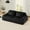 Black, variant on Boneless Couches, 81.9 Inch Sectional Modular Sofa with Deep Seat, Love Seat Cloud Couch for Living Room, No Assembly Required (Green)