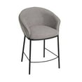 thumbnail image 5 of Modrest Rumi Upholstered Modern Fabric Counter Stool in Gray/Black, 5 of 7