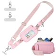 thumbnail image 1 of Correa para teléfono, bandolera Tiostep Clip and Go, con cartera, color rosa, 1 of 8
