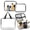 Makeup Bags, variant on 4 Pack Clear PVC Makeup Bag, Waterproof TSA Approved Travel Toiletry Bag for Women Men