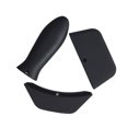 thumbnail image 1 of VONKY 3 Pieces Handle Protector Heat-insulated Pan Grip Sleeve Protective Silicone Wear-resistant Kitchen Accessory Cookware Black, 1 of 6