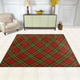 thumbnail image 3 of SKYSONIC 80x58 inches Lightweight Soft Area Rug Mat Indoor Floor Rugs Home Decoration for Kids Room Living Room Xmas Seamless Tartan Pattern, 3 of 6