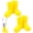Yellow, variant on Austok 2Pcs Cute Rainboot Toothbrush Holder with Drain Hole 2 Slot Silicone Toothbrush Storage Bin Multi Functional Organizer for Makeup Brush