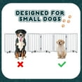 thumbnail image 4 of Algherohein Dog Gate for Inside,Bamboo Freestanding Pet Gate for Doorways,Indoor, 24" Black, 4 of 9