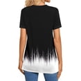 thumbnail image 6 of ATENAR Shirts for Women Summer Short Sleeve T Shirts for Women Casual Tee Black L, 6 of 7