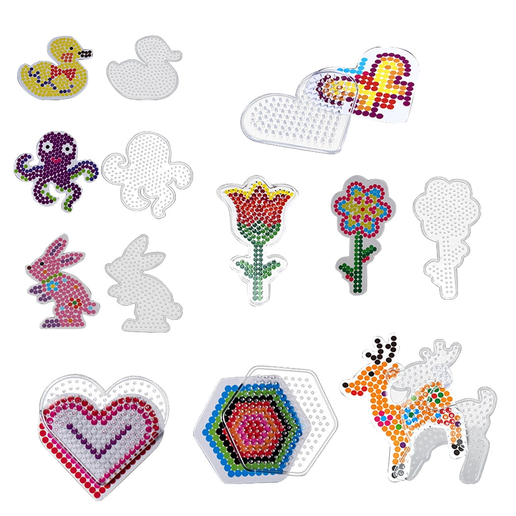 10 Sets Fuse Bead Kit DIY Magic Water Sticky Bead Craft Beads Kit with