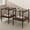 Black+wood+ Gray Glass, variant on Set of 2 Rectangle End Table, Tempered Glass Side Table with MDF Storage Shelf, Modern Living Room Accent Table, Black+wood+ Transparent Glass