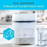 Chicco 3-in-1 Electric Steam Sterilizer for Baby Bottles, Pacifiers, Toys and More - White, New