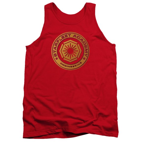 Star Trek Engineering Adult Tank Top Red