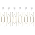 thumbnail image 1 of Unique Bargains 6 Inch Stainless Steel Invisible Wall Plate Hangers With Tip Protector for Decorative Plates and Art 6pcs, 1 of 7