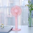 thumbnail image 4 of Portable Handheld Fan Sunflower Shape Rechargeable Mini Desktop Fan 3 Adjustable Speeds Cooling Fan for Home Office, 4 of 8