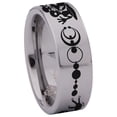 thumbnail image 3 of Grey Alien Tungsten Carbide Ring, 3 of 9