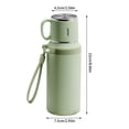 thumbnail image 3 of Insulated Stainless Steel Vacuum Flask For Travel Outdoor Hot Cold Beverages Portable With Lid, 3 of 6