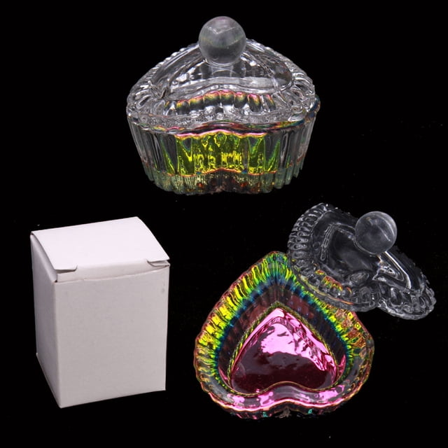 Vaso de cristal para decoración de uñas mejorado Vaso de cristal de forma especial para decoración de uñas con líquido de cristal Vaso octogonal