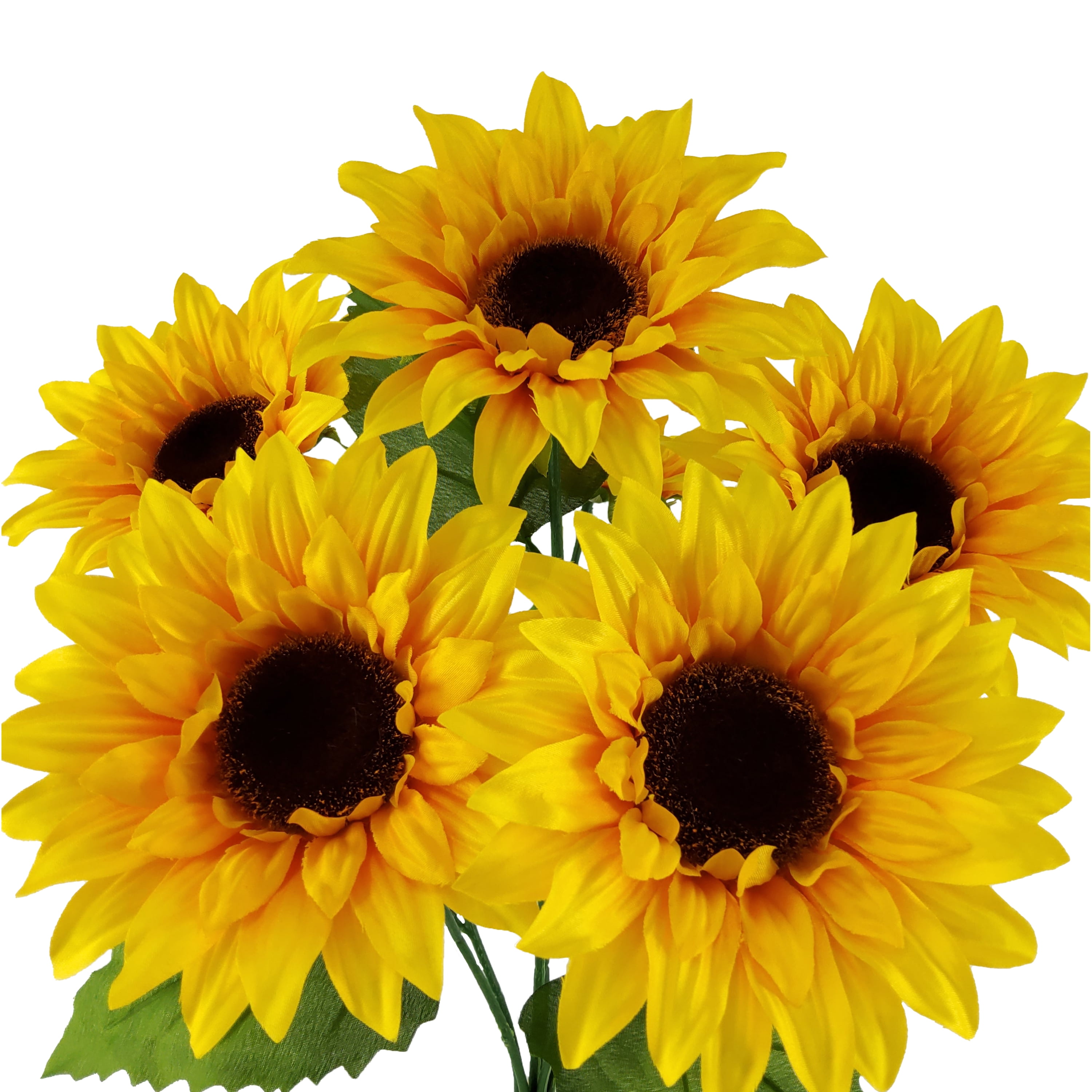 Mainstays 18 inches Indoor Artificial Sunflower Bush, Yellow Color.