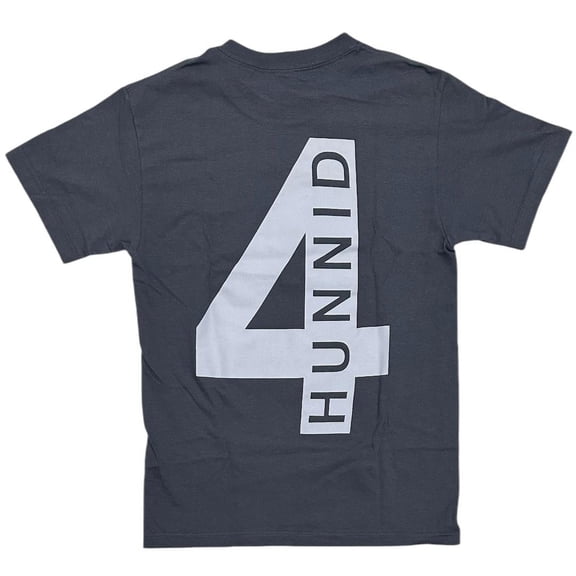 4Hunnid YG Men's T-Shirt Logo Short Sleeve Crewneck Tee (Small, Charcoal)