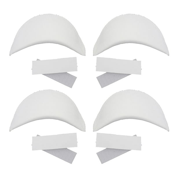 Hombreras de espuma para coser hombreras suaves para realzar los hombros de blusas T 1 cm de espesor