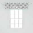 thumbnail image 2 of Ambesonne Geometric Window Valance, Greyscale Shapes Lattice, 42" x 12", Grey and White, 2 of 3