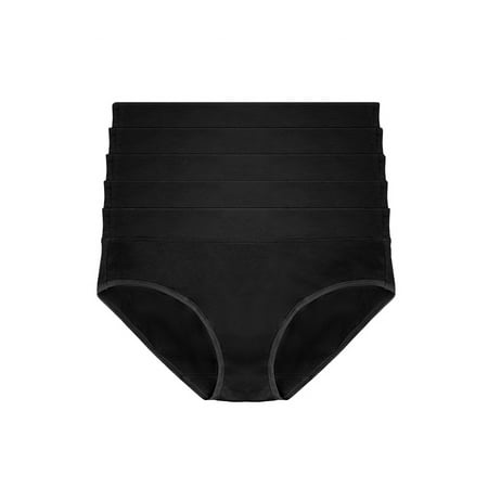 Women s Jezebel Pima Cotton Hipster Panty 4831P5 5-Pack Color: Black Size: LARGE