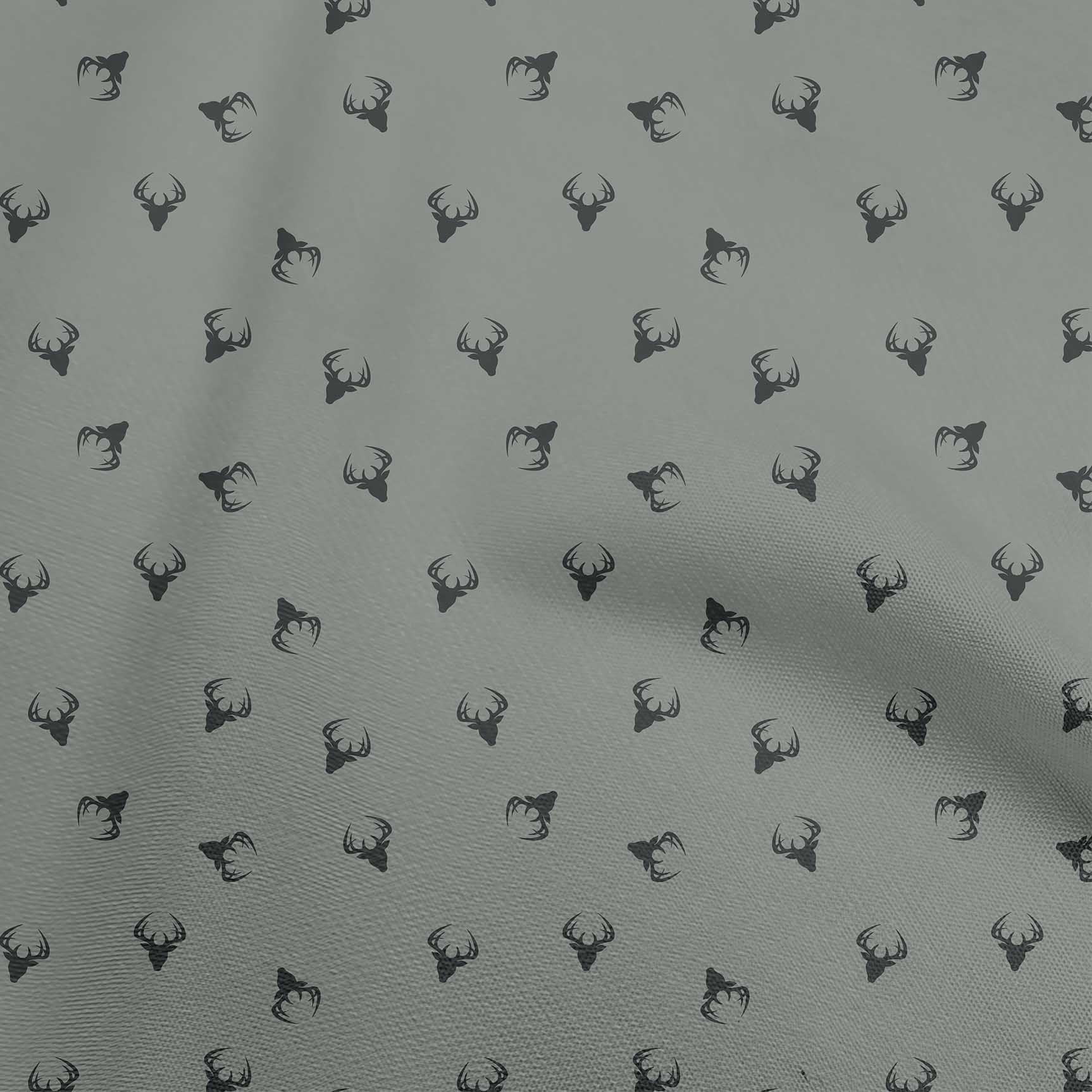 oneOone Polyester Spandex Gray Fabric Christmas Dress Material Fabric Print Fabric By The Yard 56 Inch Wide