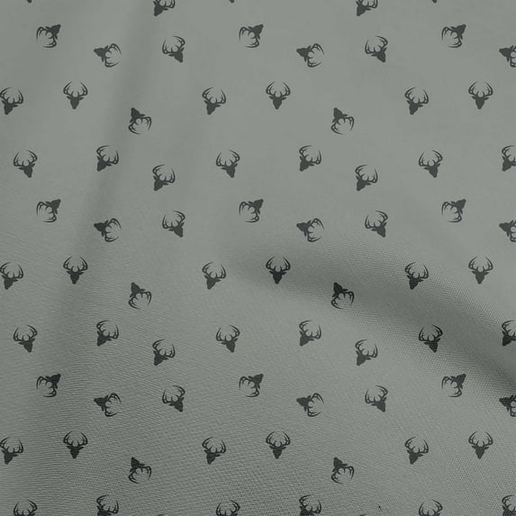 oneOone Cotton Cambric Gray Fabric Christmas Dress Material Fabric Print Fabric By The Yard 42 Inch Wide