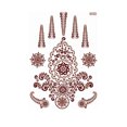 thumbnail image 1 of Riwcyla Red Brown Lace Tattoo Sticker Water Transfer Tattoo Sticker Waterproof Body Art Sticker Temporary Skin Art for Women Girls, 1 of 5
