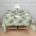 thumbnail image 2 of Floral 60" Square Waterproof Tablecloth, Floral Print Polyester Table Cover, 2 of 6