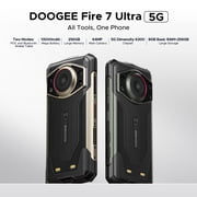 DOOGEE Fire 7 Ultra 5G Rugged Cell Phone,13000mAh Battery/33W Fast Charge,32GB+256GB(2TB TF),6.6HD+90Hz,IP68/IP69K,125dB Speaker,Nfc,Dual Sim