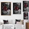 thumbnail image 4 of Designart "Blissful Bicycles III" Bicycle Floater Framed Canvas Print, 4 of 7