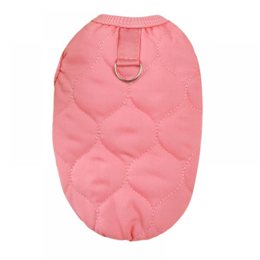 Vest Dog Jacket Warm Zip Up Dog Vest Fleece Jacket with Dual D Ring