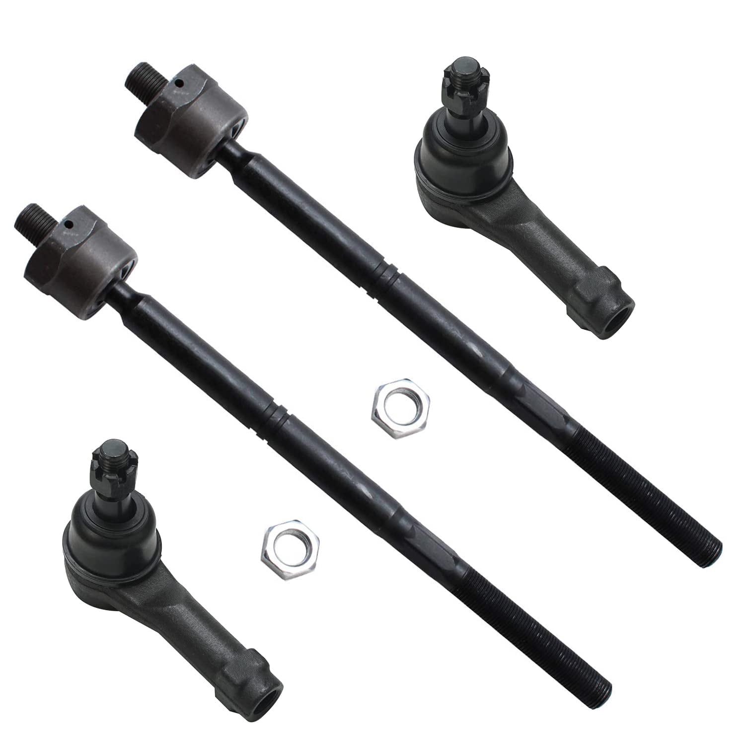 Detroit Axle - Front 12pc Suspension Kit 4WD Ford F-150 Lincoln Mark LT 2005 2006 2007 2008, 4 Upper and Lower Control Arms 2 Sway Bars 4 Outer & Inner Tie Rods 2 Boots Replacement