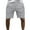 Gray, variant on IROINNID Men's Loose Comfortable Flat-Front Shorts Casual Pull On Sports Shorts