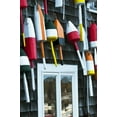 thumbnail image 2 of Rotenberg, Nancy 23x32 Black Ornate Wood Framed with Double Matting Museum Art Print Titled - ME, Mount Desert Hanging buoys and window, 2 of 4