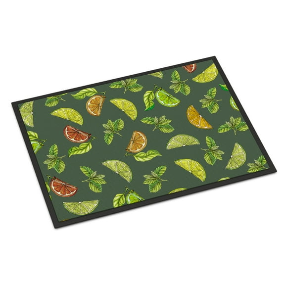Carolines Treasures BB5207JMAT Lemons Limes and Oranges Doormat 24x36 36"L x 24"W multicolor