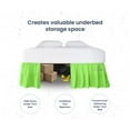 thumbnail image 3 of SGI Bedding 21 Inch Ruffled Bed Skirt | Microfiber Bed Skirt | Fade Resistant, Wrinkle Free, Anti-static, Decorative, Extra Storage Space, Clutter-Free |King, Parrot Green, 3 of 8