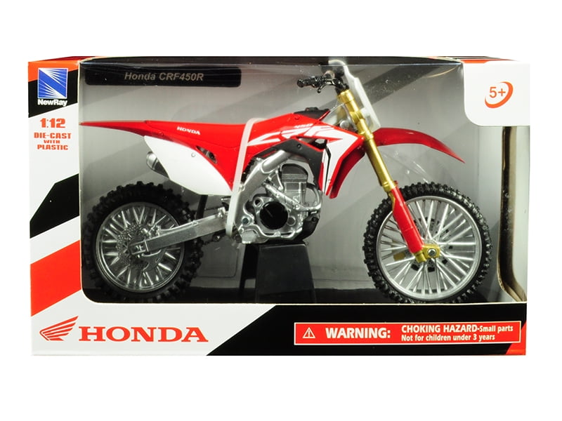 Red Honda CR250R 1:18 Kids Model Diecast Dirt Bike Motorbike Motorcycles Toy NEW 