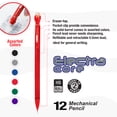 thumbnail image 2 of BAZIC Mechanical Pencil Electra Core 0.5mm, Latex Free Eraser, 12-count, 2 of 7